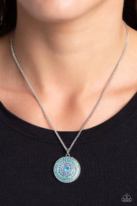 Open Door Jewelry - Mandala Masterpiece - Blue Necklace - Paparazzi Accessories