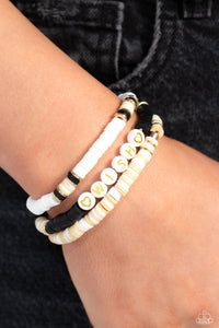 Open Door Jewelry - Matriarchal Melody - Black Bracelet - Paparazzi Accessories