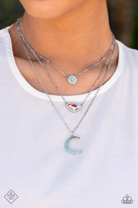 Open Door Jewelry - Lunar Lineup - Blue Necklace - Paparazzi Accessories