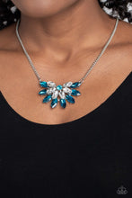 Load image into Gallery viewer, Open Door Jewelry - Frosted Florescence - Blue Necklace - Paparazzi Accessories
