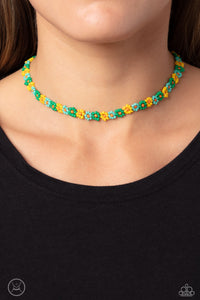 Open Door Jewelry - SEED Limit - Green Necklace - Paparazzi Accessories