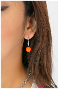 Open Door Jewelry - Beauty School Drop Out - Orange Necklace - Paparazzi Accessories