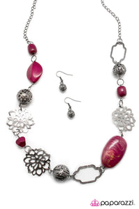 Open Door Jewelry - Not Your Average Wallflower Necklace - Paparazzi Accessories
