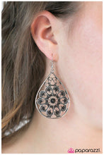 Load image into Gallery viewer, five-dollar-jewelry-twists-and-turns-black-earrings-paparazzi-accessories

