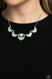 Open Door Jewelry - Dancing Dimension - Green Necklace - Paparazzi Accessories