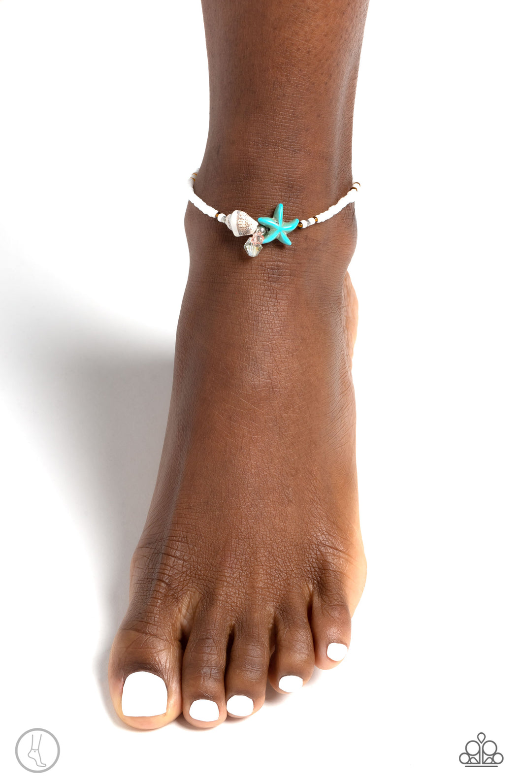 Open Door Jewelry - Shooting STARFISH - Multi Anklet - Paparazzi Accessories