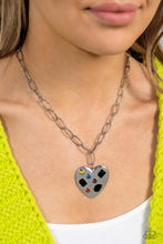 Load image into Gallery viewer, Open Door Jewelry - Online Dating - Black Necklace - Paparazzi Accessories
