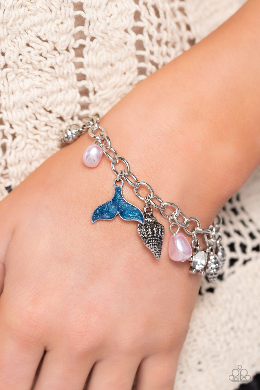 Open Door Jewelry - MERMAID For Each Other - Pink Bracelet - Paparazzi Accessories