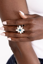 Load image into Gallery viewer, Open Door Jewelry - PETAL to the MEADOW - Blue Ring - Paparazzi Accessories
