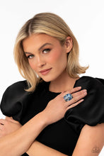 Load image into Gallery viewer, Open Door Jewelry - Perfectly Park Avenue - Blue Ring - Paparazzi Accessories
