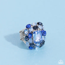 Load image into Gallery viewer, Open Door Jewelry - Perfectly Park Avenue - Blue Ring - Paparazzi Accessories
