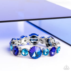 Open Door Jewelry - Refreshing Radiance - Blue Bracelet - Paparazzi Accessories