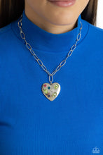 Load image into Gallery viewer, Open Door Jewelry - Online Dating - Green Necklace - Paparazzi Accessories
