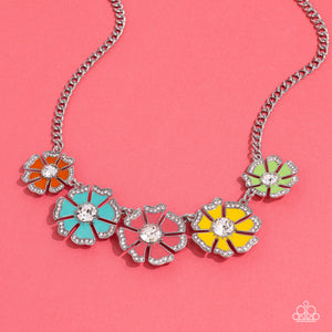 Open Door Jewelry - Playful Posies - Multi Necklace - Paparazzi Accessories