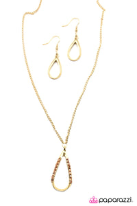 Open Door Jewelry - Dont Rain On My Parade - Gold Necklace - Paparazzi Accessories