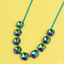 Load image into Gallery viewer, Open Door Jewelry - Combustible Command - Blue Necklace - Paparazzi Accessories
