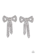 Load image into Gallery viewer, five-dollar-jewelry-just-bow-with-it-white-post earrings-paparazzi-accessories
