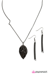 Open Door Jewelry - The Sky Is Falling - Black Necklace - Paparazzi Accessories