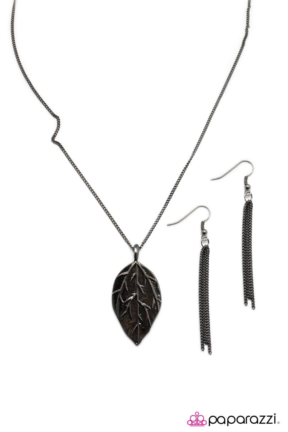 Open Door Jewelry - The Sky Is Falling - Black Necklace - Paparazzi Accessories