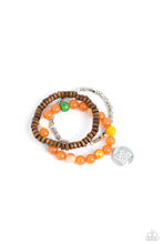 Load image into Gallery viewer, five-dollar-jewelry-lifes-a-beach-orange-bracelet-paparazzi-accessories
