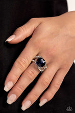 Load image into Gallery viewer, Open Door Jewelry - Scintillating Swirl - Blue Ring - Paparazzi Accessories
