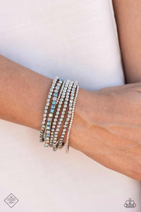 Open Door Jewelry - Stellar Sequence - Blue Bracelet - Paparazzi Accessories