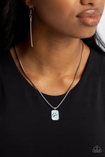 Load image into Gallery viewer, Open Door Jewelry - PAW to the Line - Blue Necklace - Paparazzi Accessories
