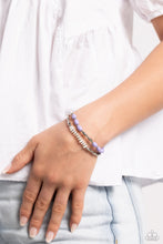 Load image into Gallery viewer, Open Door Jewelry - WOOD Luck - Purple Bracelet - Paparazzi Accessories
