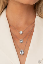 Load image into Gallery viewer, Open Door Jewelry - Lustrous Layers - White Necklace - Paparazzi Accessories
