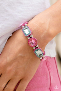 Open Door Jewelry - Transforming Taste - Pink Bracelet - Paparazzi Accessories