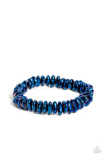 Load image into Gallery viewer, five-dollar-jewelry-monochromatic-mechanic-blue-mens bracelet-paparazzi-accessories
