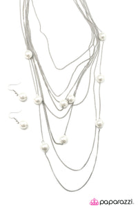 Open Door Jewelry - Pearl Symphony Necklace - Paparazzi Accessories