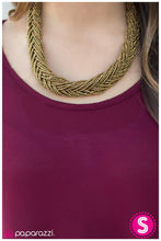 Load image into Gallery viewer, five-dollar-jewelry-all-you-bead-is-love-brass-necklace-paparazzi-accessories
