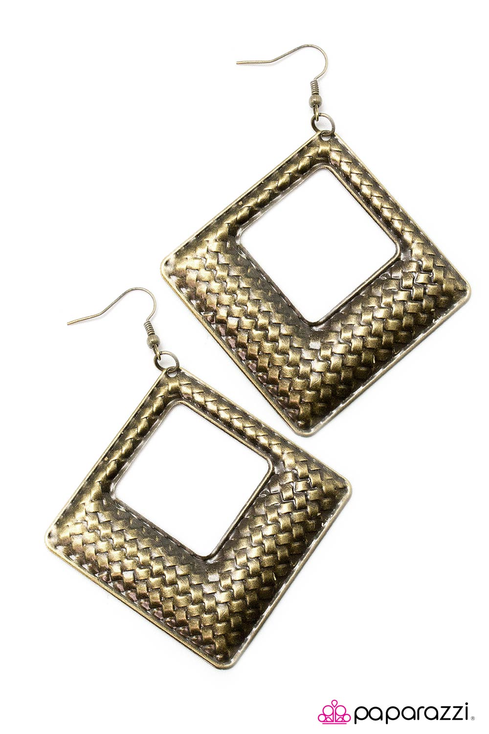 Open Door Jewelry - Down Under - Brass Earrings - Paparazzi Accessories