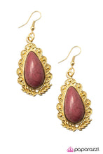 Load image into Gallery viewer, Open Door Jewelry - Living Like Royalty - Red Earrings - Paparazzi Accessories
