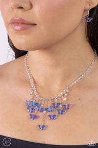 Open Door Jewelry - Majestic Metamorphosis - Blue Necklace - Paparazzi Accessories