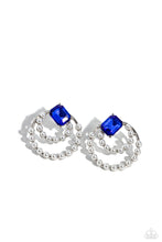 Load image into Gallery viewer, five-dollar-jewelry-double-standard-blue-post earrings-paparazzi-accessories
