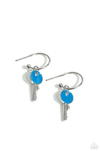 Load image into Gallery viewer, five-dollar-jewelry-key-performance-blue-earrings-paparazzi-accessories
