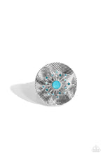 Load image into Gallery viewer, five-dollar-jewelry-seriously-sunburst-blue-ring-paparazzi-accessories
