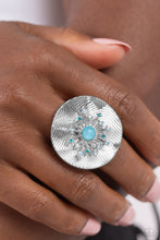 Load image into Gallery viewer, Open Door Jewelry - Seriously SUNBURST - Blue Ring - Paparazzi Accessories
