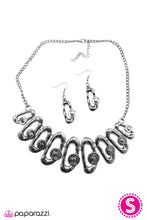 Load image into Gallery viewer, Open Door Jewelry - Take A Bow - Gunmetal Necklace - Paparazzi Accessories
