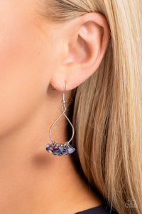 Open Door Jewelry - Charm of the Century - Blue Earrings - Paparazzi Accessories