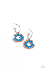 Load image into Gallery viewer, five-dollar-jewelry-donut-delivery-blue-earrings-paparazzi-accessories
