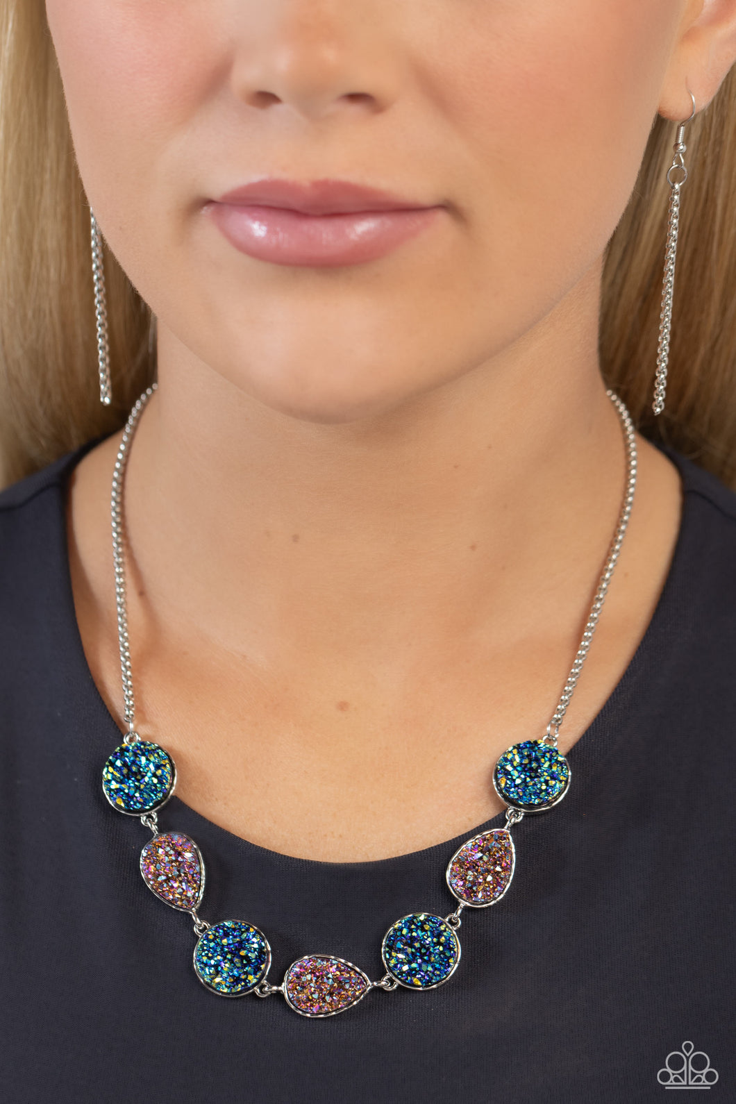 Open Door Jewelry - Druzy Demand - Multi Necklace - Paparazzi Accessories