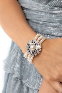 Open Door Jewelry - Gifted Gatsby - Blue Bracelet - Paparazzi Accessories