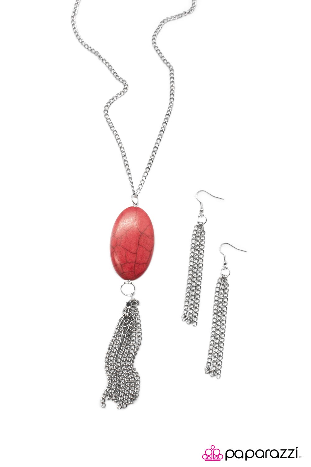 Open Door Jewelry - Born to Ride - Red Necklace - Paparazzi Accessories