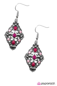 Open Door Jewelry - New York, New York - Pink Earrings - Paparazzi Accessories