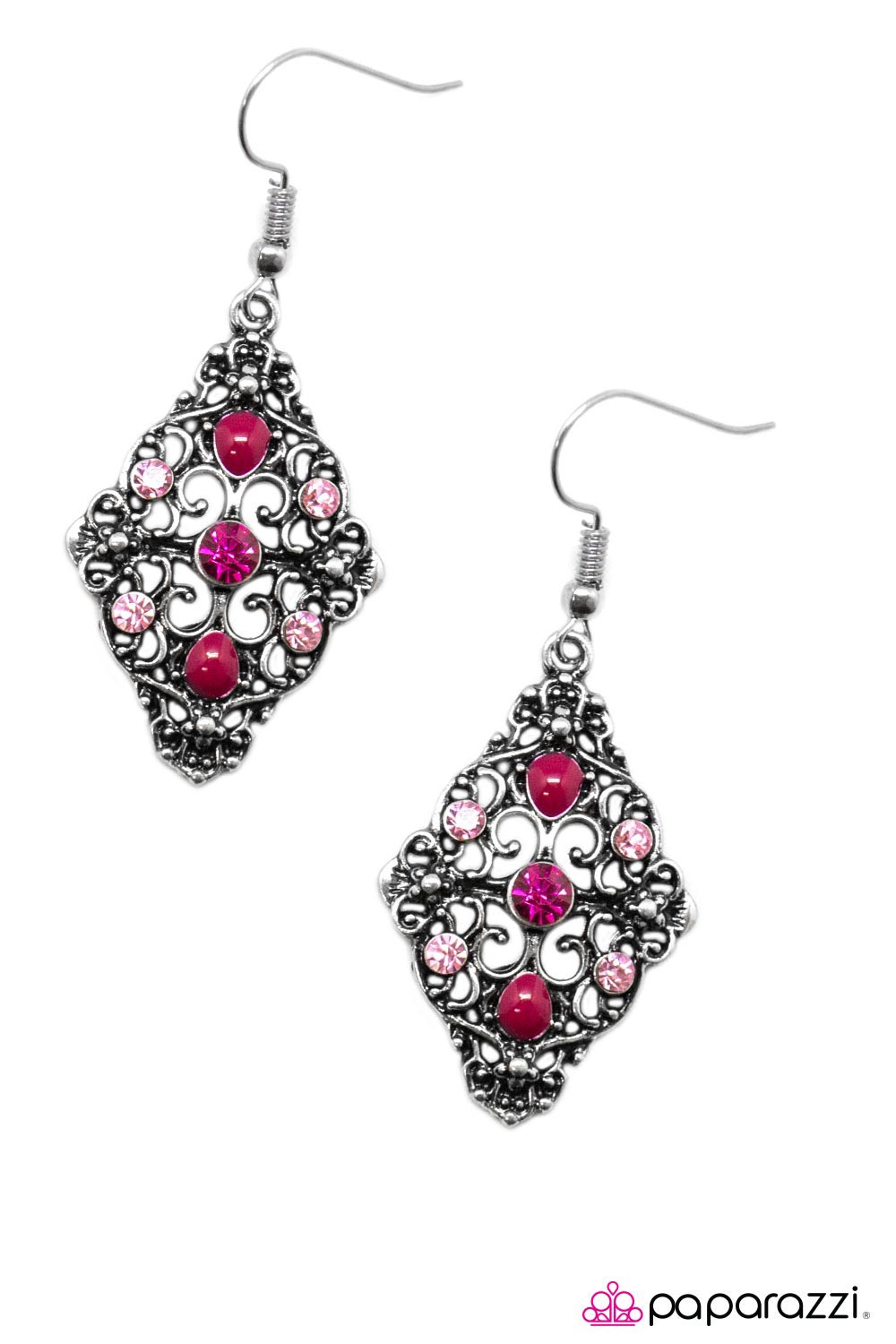 Open Door Jewelry - New York, New York - Pink Earrings - Paparazzi Accessories