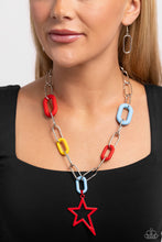 Load image into Gallery viewer, Open Door Jewelry - Stargazing Show - Red Necklace - Paparazzi Accessories
