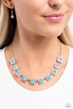 Load image into Gallery viewer, Open Door Jewelry - Jump SQUARE - Blue Necklace - Paparazzi Accessories
